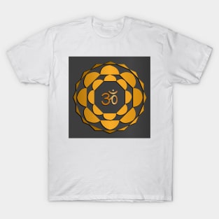 Mandal geometric design with Om in the center. T-Shirt